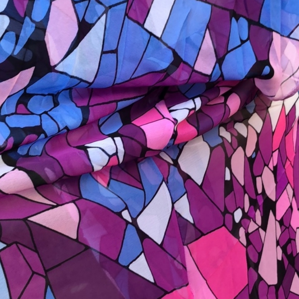 1 left! New Stained Glass Kimono Swim Cover up - Picture 5 of 8